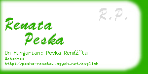 renata peska business card